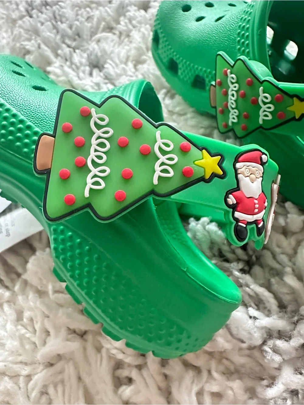 Crocs Kids baby Classic Christmas tree Holiday Lights Clogs sandals 5C